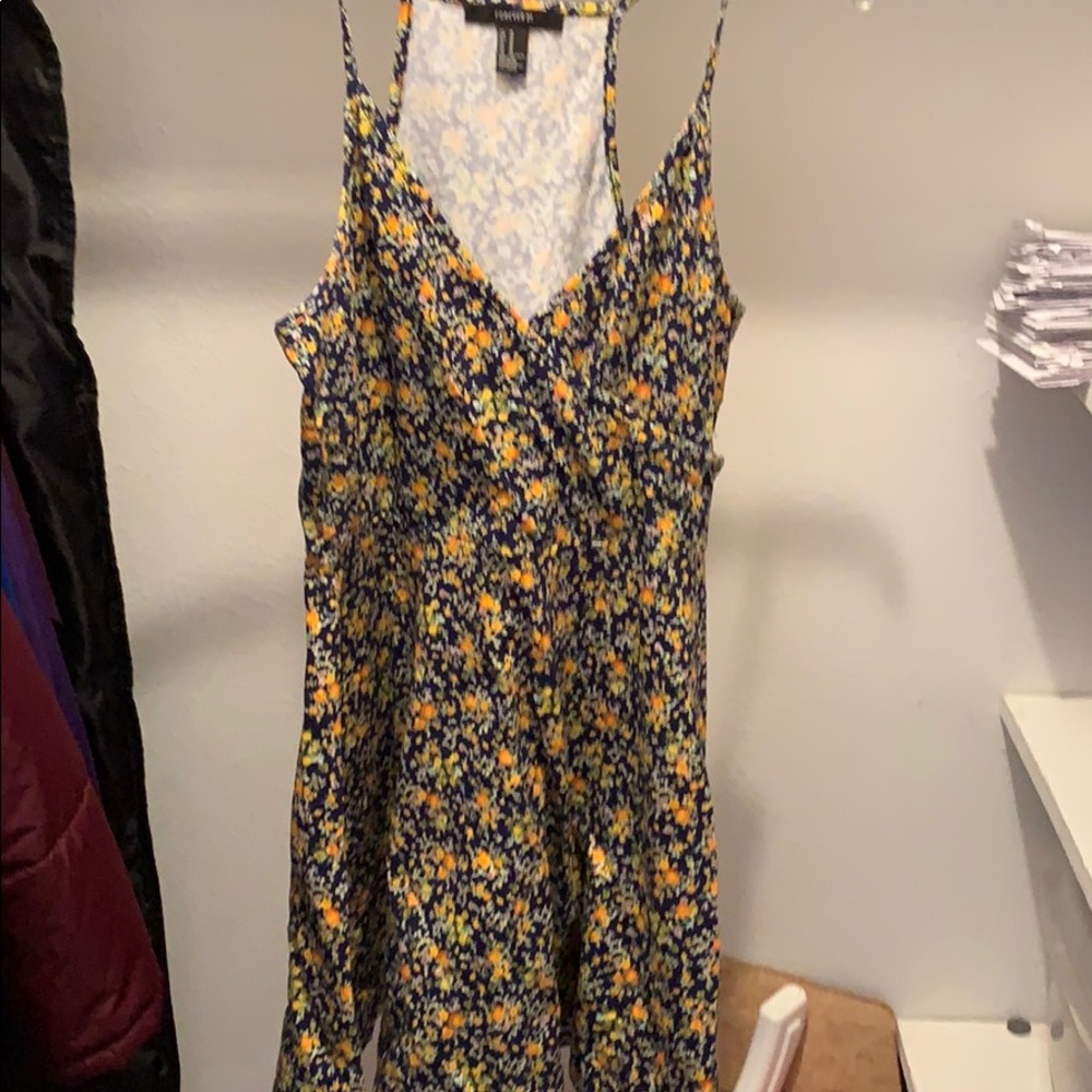 Forever21 Navy Floral Dress